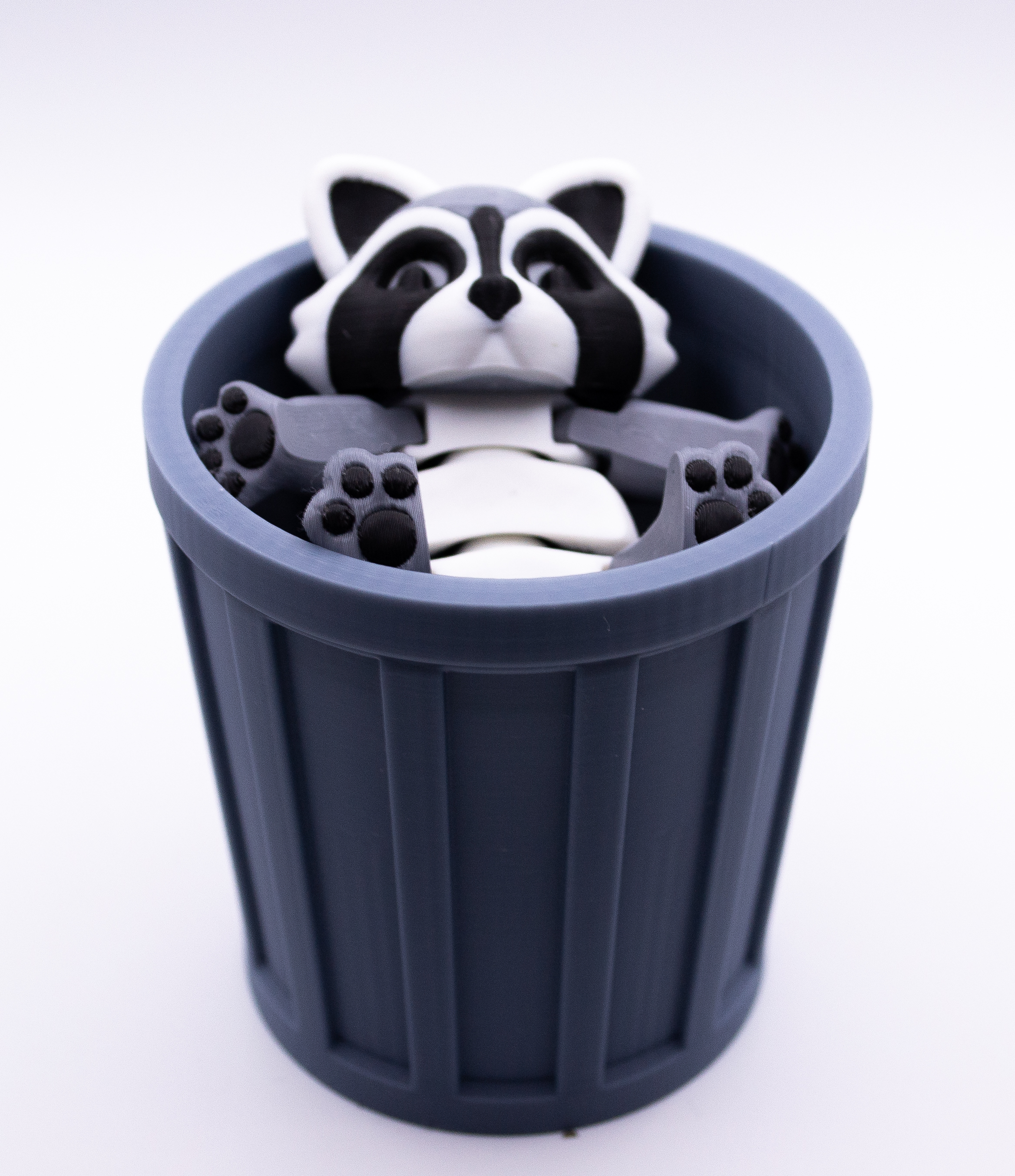 Trash Panda with Garbage Can 